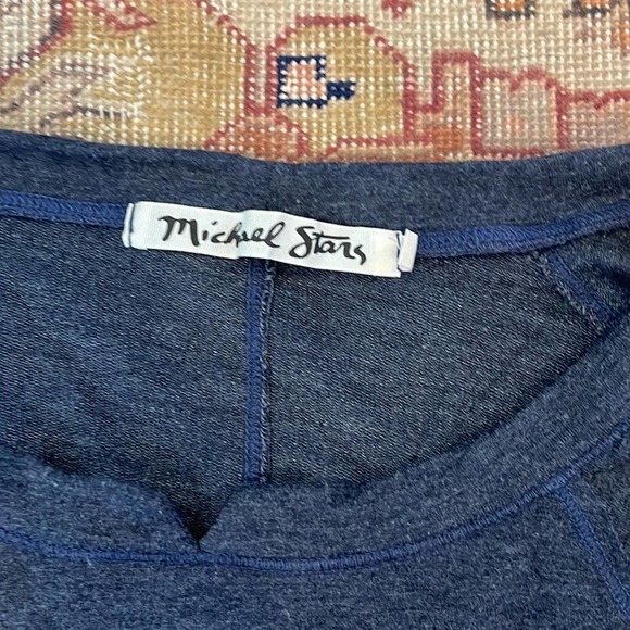 Michael Stars Activewear long sleeve blue small - Picture 3 of 7